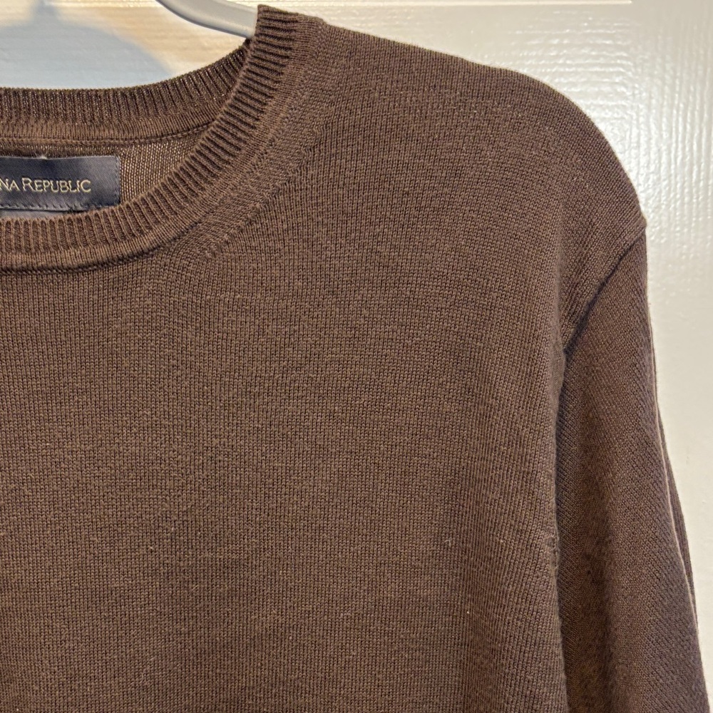 Banana Republic Chocolate Knit Cotton Sweater - Picture 4 of 4